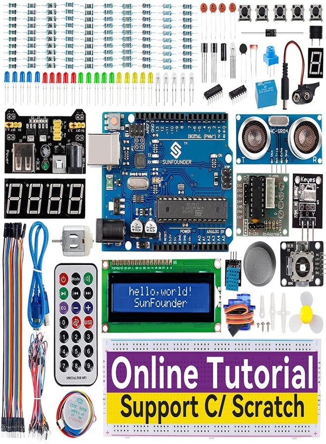 IDUINO Project Complete Starter kit Compatible with Arduino UNO R3 Arduino IDE/Scratch Coding Kit - Image 1